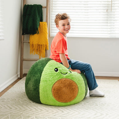 Big Joe bean bag chair — durable polyester nylon blend, 2 feet round
