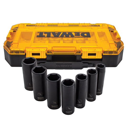 DEWALT fastener drive bit set — 7-piece 1/2 inch drive SAE