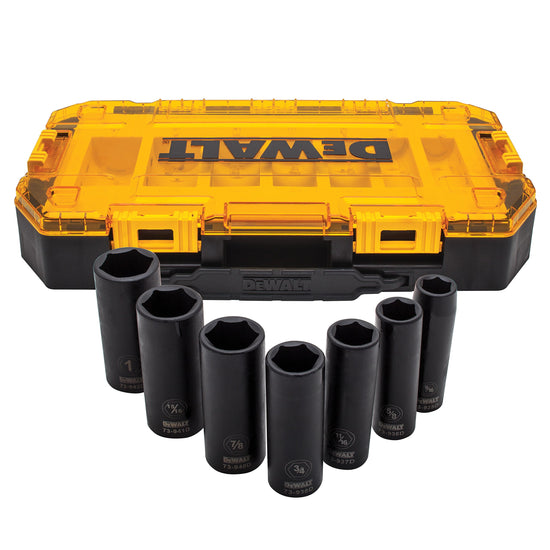 DEWALT fastener drive bit set — 7-piece 1/2 inch drive SAE