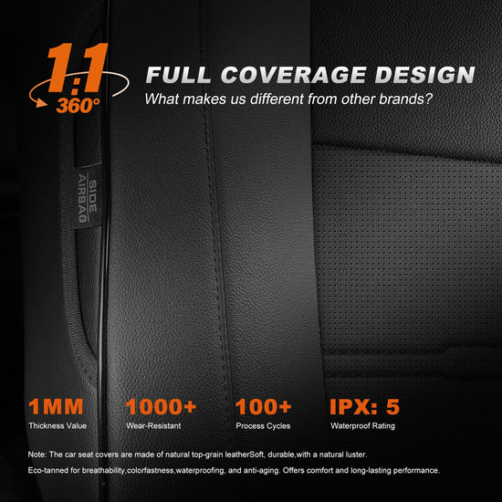 Vehicle seat cover — Custom fit faux leather for Honda CRV 2023-2026