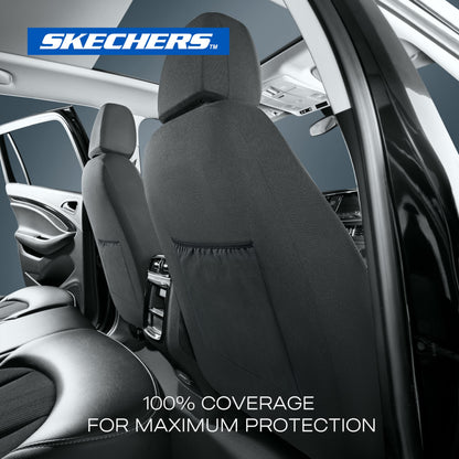 Skechers vehicle seat cover — premium breathable polyester for front seats