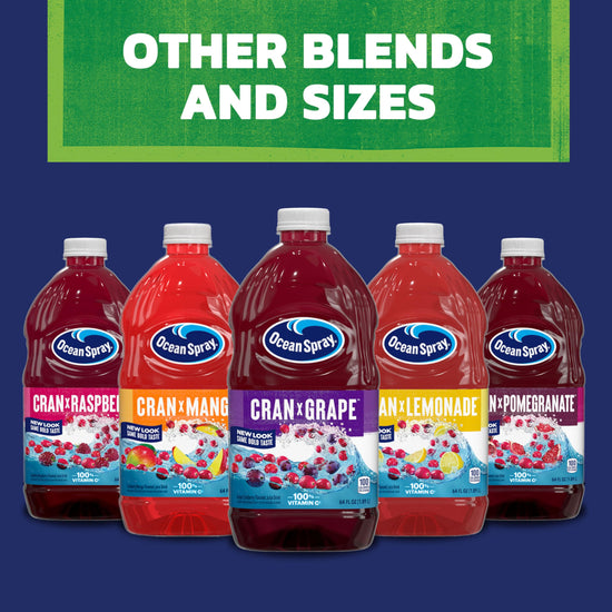 Juice and juice drink — Cranberry juice cocktail with calcium in 64 fl oz bottle pack of 8