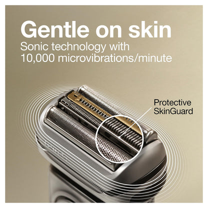 Braun Series 8 electric shaver — close and gentle on dense beards
