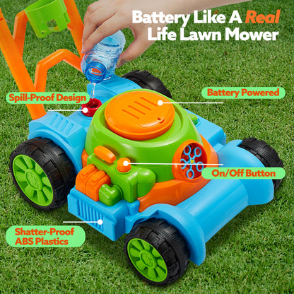 Sloosh mower bubble maker - fun design for outdoor play