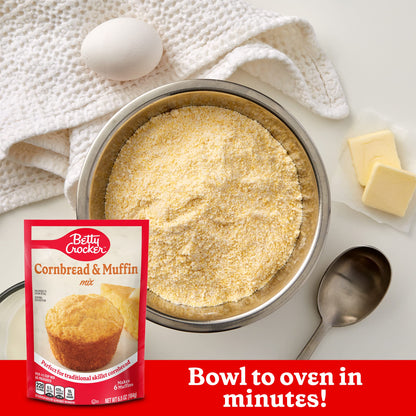 Betty Crocker cornbread baking mix - pack of 9 6.5 oz.