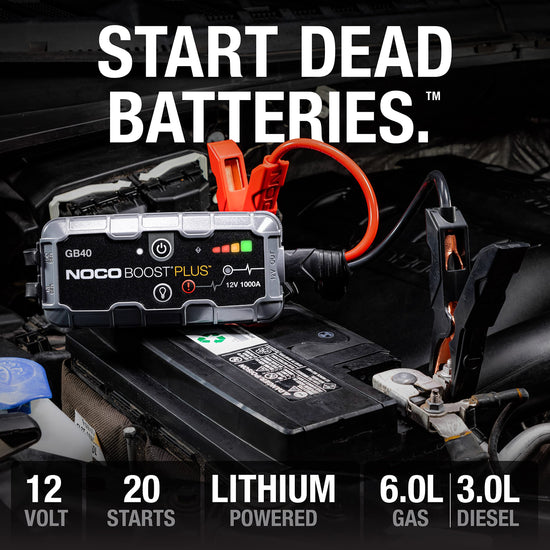 NOCO Boost GB40 — 1000A ultraSafe jump starter for gas and diesel engines