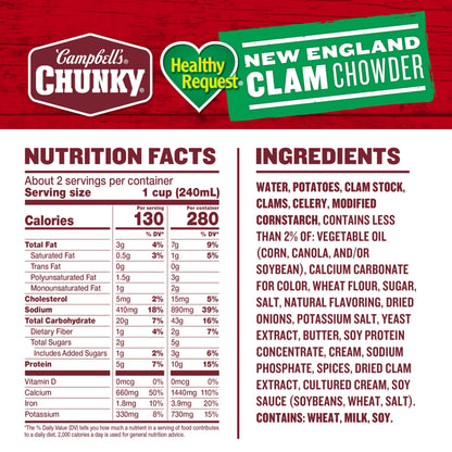 Campbell's Chunky Soup — hearty and filling flavorsCampbell's Chunky Soup — hearty and filling flavors