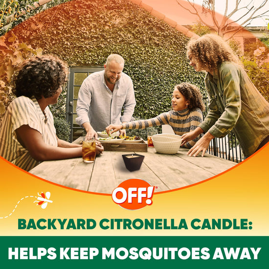 OFF! scented citronella candle - insect repellent with pleasant aroma