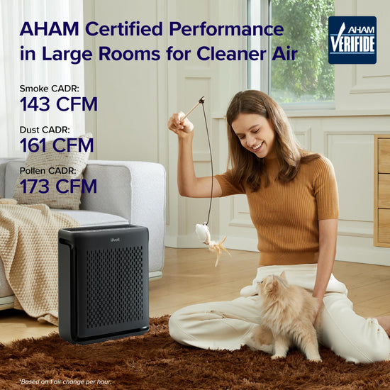 LEVOIT air purifier — designed for large rooms
