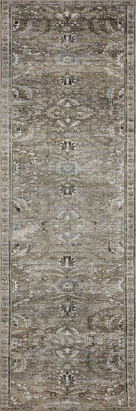 RUG — Loloi II Layla Collection vintage inspired taupe/stone sample rug 18 x 18RUG — Loloi II Layla Collection taupe/stone sample rug 18 x 18 low pile