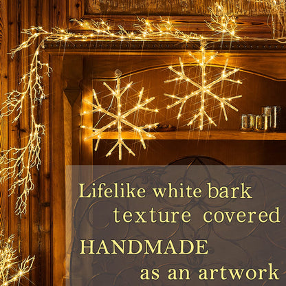 Lighted outdoor display — Fudios branch lights 18in