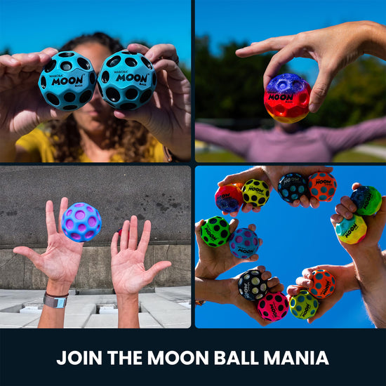Recreation ball — Waboba moon ball with gradient design for extreme bounce and fun