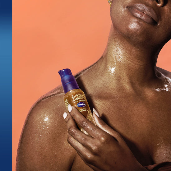 Vaseline shimmering body oil — illuminates skin with a subtle glow 3.3 oz