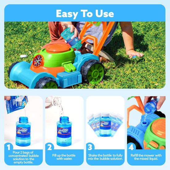 Sloosh bubble maker — fun mower design