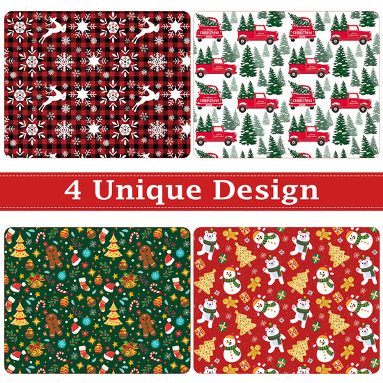 OHOME gift wrap — jumbo Christmas wrapping paper in red, green and white