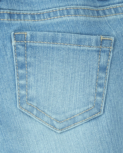 The Children's Place girls super skinny jeans - victory blue wash, size 4