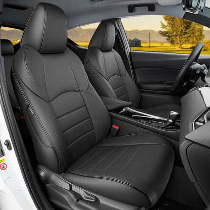 HKZ vehicle seat cover — Custom fit for Toyota CHR 2017-2024, black style