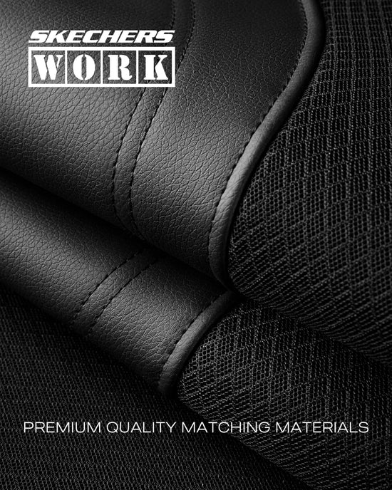 Skechers Seat Covers, Work Leather Car Seat Covers 5-Times Stronger Built-in Webbing, Oxford Fabric Front Seat Cover, Airbag Compatible, Automotive Comfort for Cars, Trucks, SUVs,Black