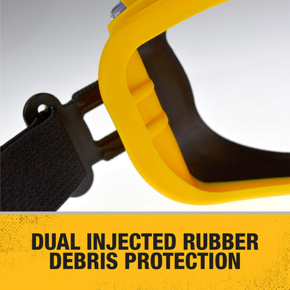 Safety glasses — Anti-fog dual mold goggle by Dewalt, 1 pair
