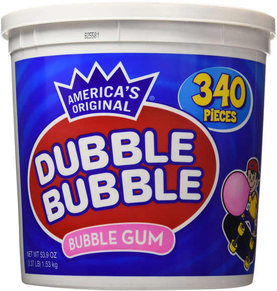 Dubble Bubble chewing gum — Original flavor tub