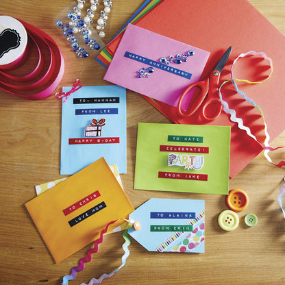DYMO embossing label maker - Ergonomic design for home DIY and crafting