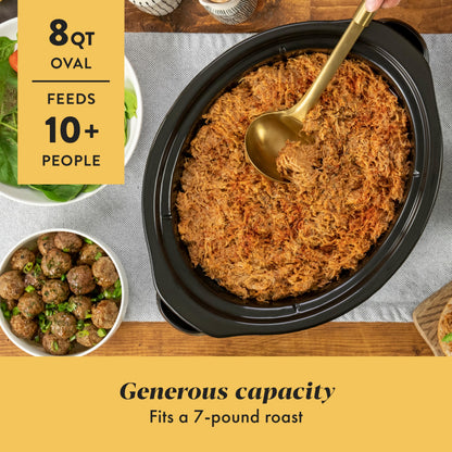 Slow cooker — Programmable stainless steel design by Crock-Pot 1500 oval model