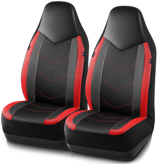 PIC AUTO vehicle seat cover — sports carbon fiber and mesh design, waterproof, universal fit