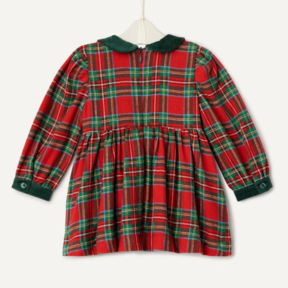 Amazon Essentials x Sofia Grainge long sleeve flannel dress for girls
