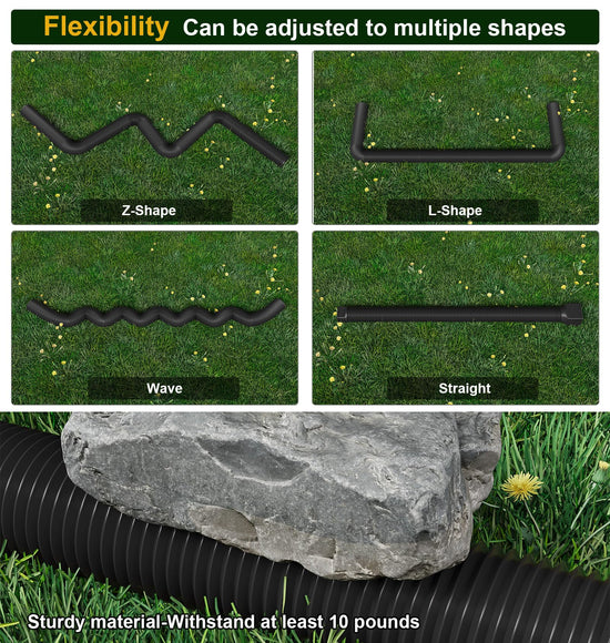 Ogutter downspout extensions — flexible and extendable from 21 to 66 inches