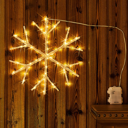 Lighted outdoor display — Fudios branch lights 18in