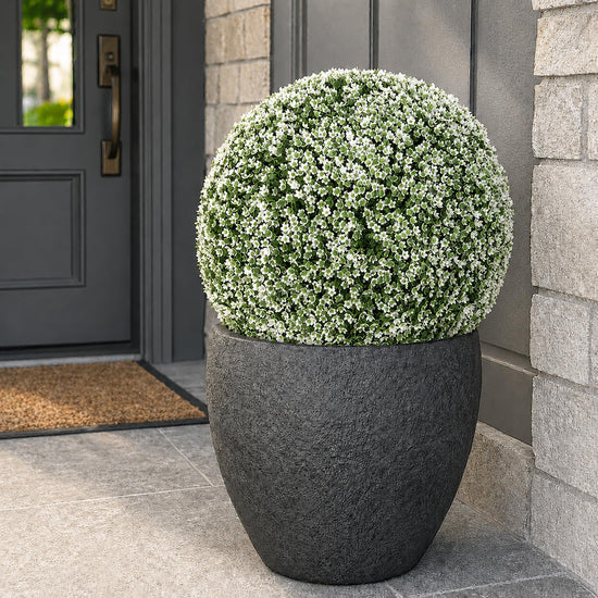 Artificial plant - 3rd Street Inn topiary ball for indoor and outdoor use