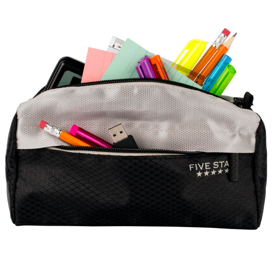 Five Star pencil pouch — high-capacity storage organizer for school supplies and more