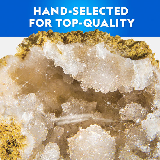 National Geographic science fundamentals kit — break open geodes with crystals and display stands