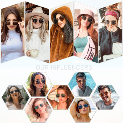 SOJOS sunglasses — square polarized shades for men and women SJ1072