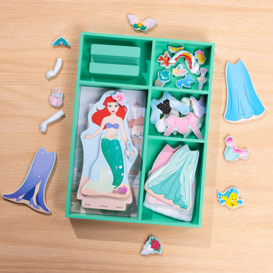 Melissa & Doug Disney Princess Ariel magnetic dress-up wooden doll set