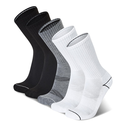 Champion men's crew socks — moisture-wicking with cushioning and arch support