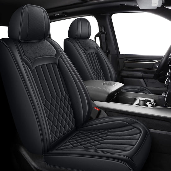 AOMSAZTO vehicle seat cover - Faux leather full set for Dodge RAM 1500 2500 3500 2012-2026
