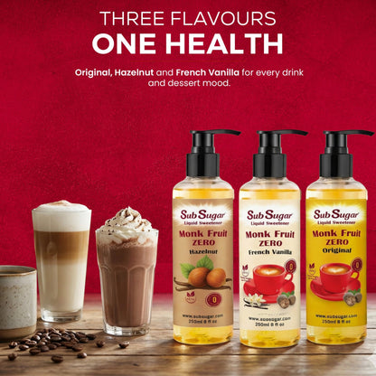 SubSugar hazelnut liquid sweetener — sugar free and keto friendly