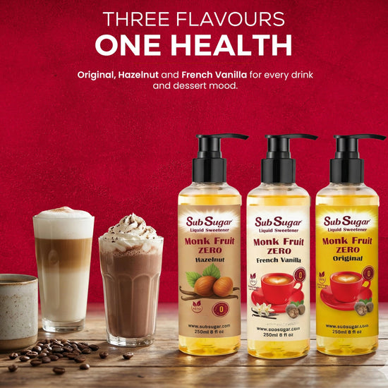 SubSugar hazelnut liquid sweetener — sugar free and keto friendly