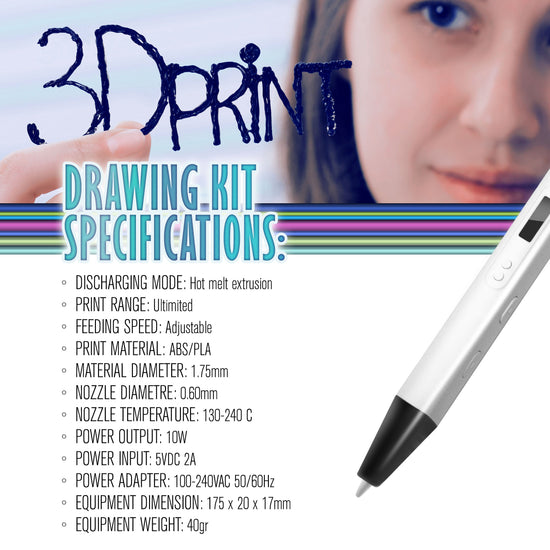 Mechanical components — MYNT3D professional printing 3D pen with OLED display