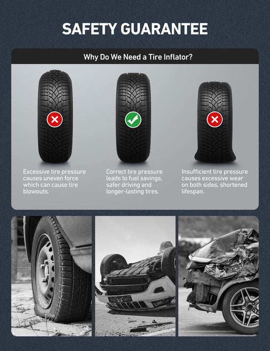 AstroAI digital tire pressure gauge — with inflator and quick connect coupler