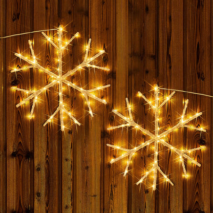 Lighted outdoor display — Fudios branch lights 18in