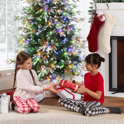 Artificial tree — Pre-lit slim aspen with multicolor LED lights