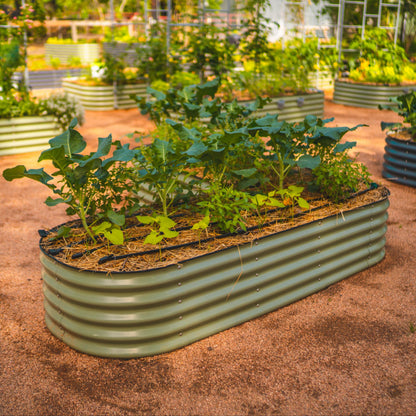 Modular Raised Garden Bed — 17" Tall, 6-in-1 Configuration | Olive Green