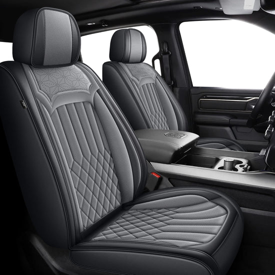 AOMSAZTO vehicle seat cover - faux leather full set for Dodge RAM trucks 2012-2026