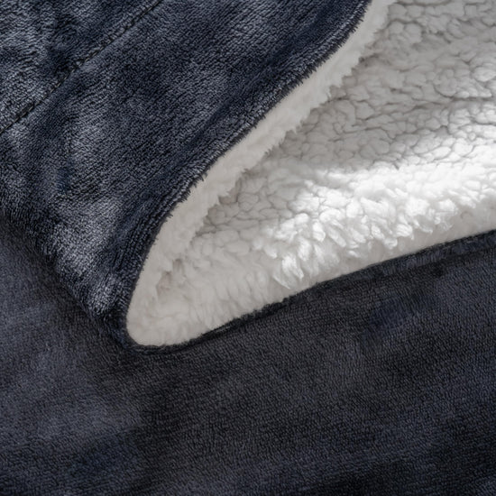 Berkshire Blanket reversible sherpa fleece throw blanket
