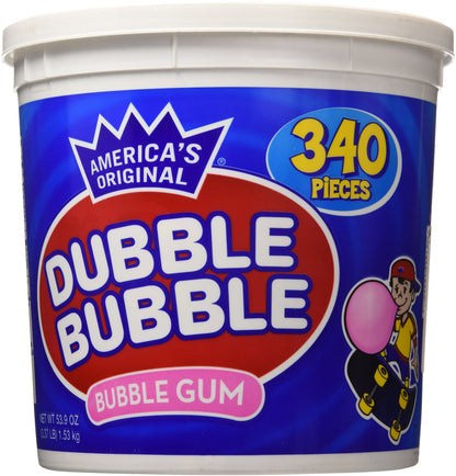 Dubble Bubble chewing gum — Original flavor tub