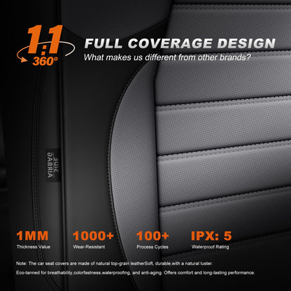 Vehicle seat cover — Faux leather waterproof set for Honda CRV 2017-2022