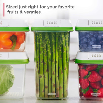 Rubbermaid FreshWorks produce storage container — medium size design for freshness retention