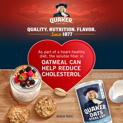 Breakfast cereal — Non GMO verified rolled oats by Quaker
